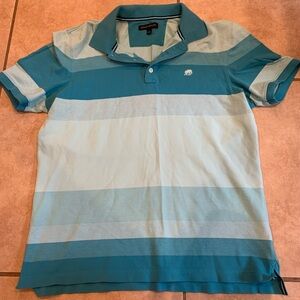Banana Republic Men’s Blue Striped Polo Shirt. Size: Large